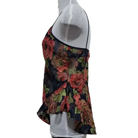 Vintage Victoria's Secret Floral Intimates Y2K Bodysuit Small Multi- Color - Picture 5 of 14